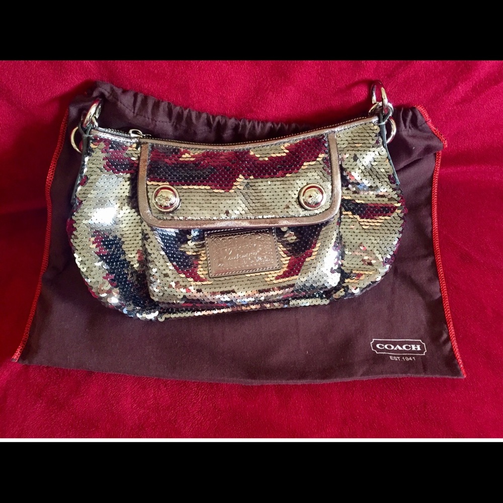 COACH Poppy Sequence Purse